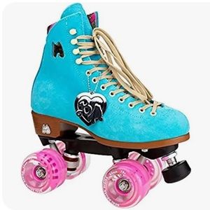 New! Moxi Skates Malibu Barbie Limited Edition True Blue Quad Roller Skate